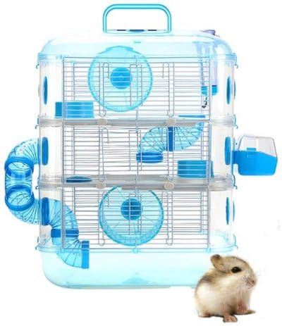 Jaulas de tres pisos para hamsters y otros roedores